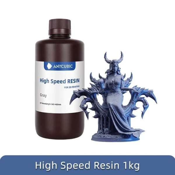 Højhastigheds harpiks, lav tykkelse, 5x hurtigere udskrivning, High Speed Resin 1kg