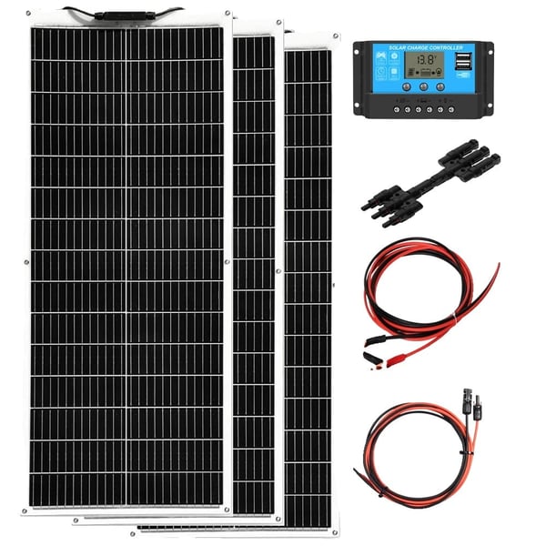 Fleksibelt solpanel, 100W-1000W, Høj Effektivitet og Letvægt,300W Solarkit