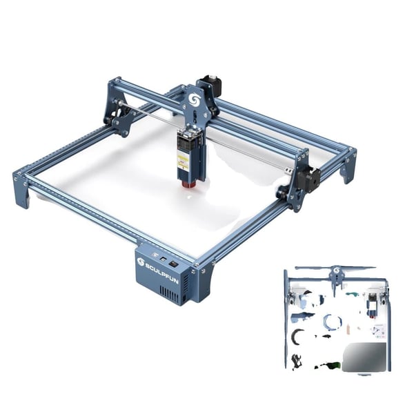 Laserkaiverruskone, Tarkka kaiverrus, Monipuolinen materiaalin yhteensopivuus,S9 410x420mm, EU