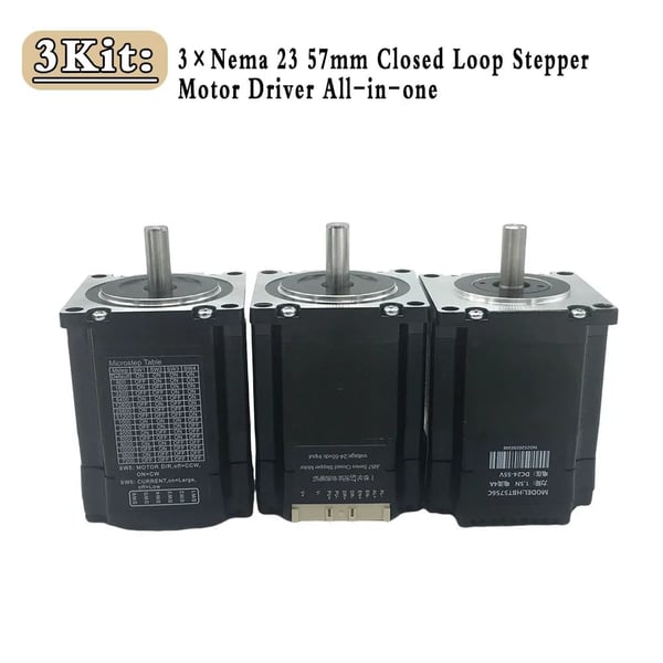 Stepper-moottori, korkea nopeus, integroitu enkooderi,2Nm, 3Kit