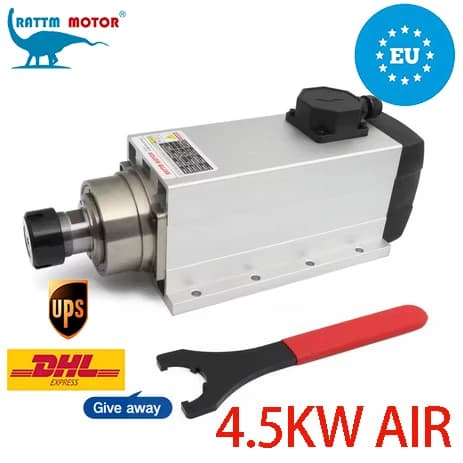 CNC Spindelmotor, Høj Effektivitet, Alsidigt Inverter Kit,4.5KW Spindel