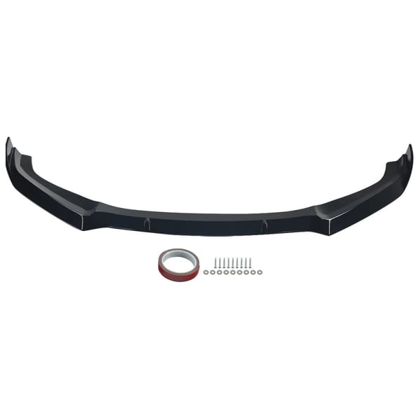 Front Bumper Lip, Slitstarkt Material, Aerodynamisk Design, som visas
