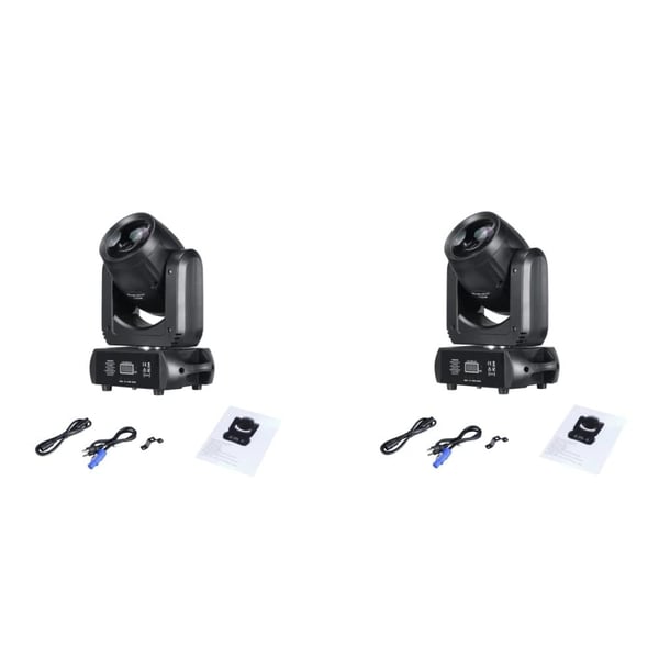 Liikkuva LED-valo, 18 pyörivää prismat, DMX-ohjaus,2kpl, EU Plug