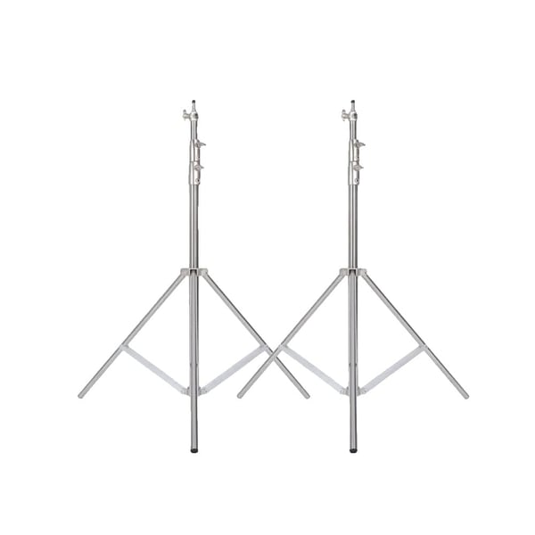 Foto Baggrund Support System, Teleskopisk Tværstang, Justerbar Stativ,2stk 280cm