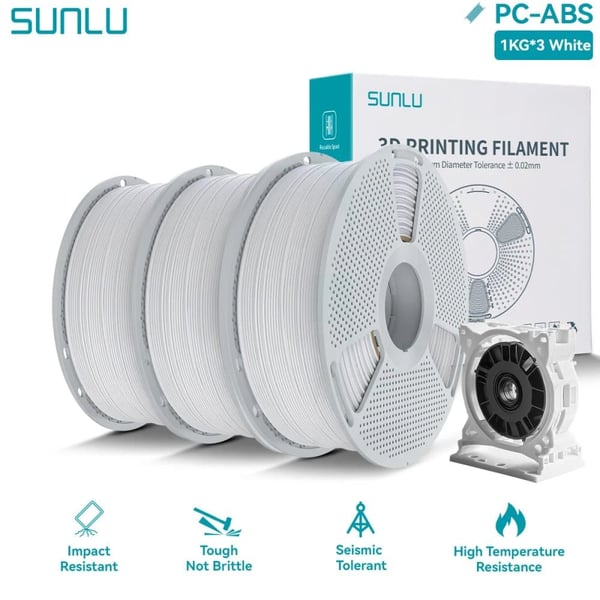 3D Ingeniørfilament, Høj Temperatur Modstandsdygtig, Høj Styrke,PC ABS WT 3KG