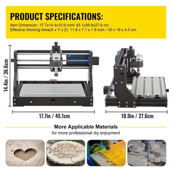 Lasergravering Maskine, 3 Akser, Offline Controller,VG-S3018 Pro