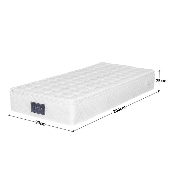 Madras, Kold Skum, 7-Zone Støtte,Hvid-b, 1600*2000*250MM