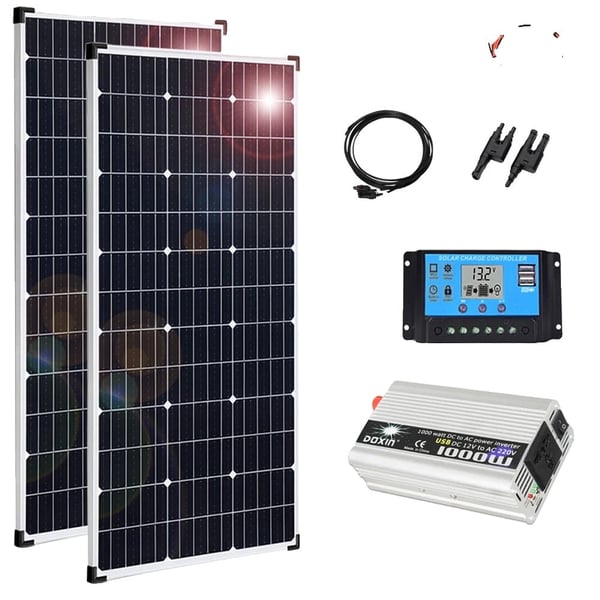 320W/160W Monokrystallinsk Solpanel, Høj Effektivitet 21%, Holdbar Aluminiumsramme,320W 220V 1000W320W 220V 1000W