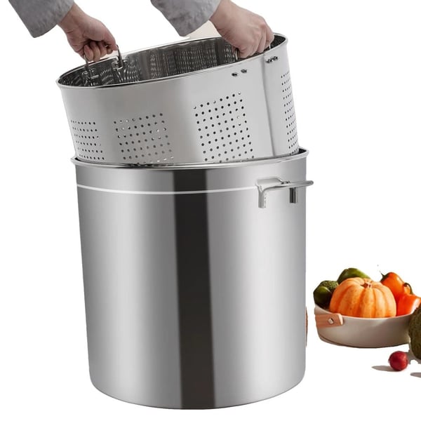 Varastoastia, suuri kapasiteetti, ruostumaton teräs, rei'itetty suodatinverkko