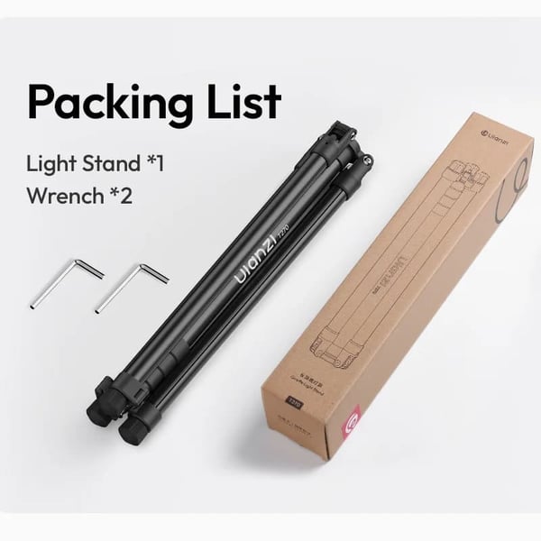 Tripod, 2,7 m maksimal højde, justerbar til kameraer og softboxes,T270 Lys Stativ