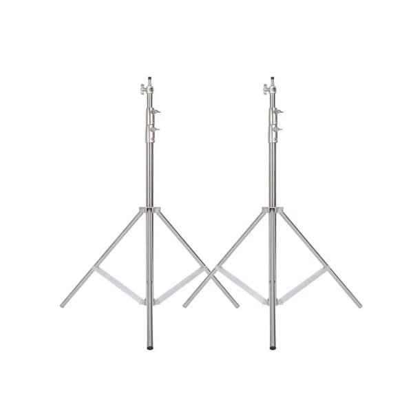 Foto Baggrund Support System, Teleskopisk Tværstang, Justerbar Stativ,2stk 280cm