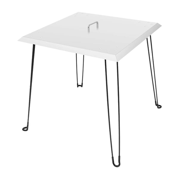 Eldvärmeskydd, Fällbar Design, Rostfritt Stål Konstruktion,Silver