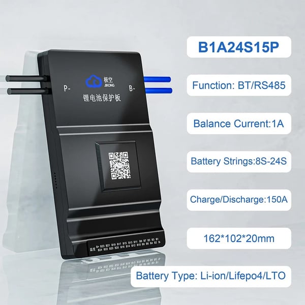 Batteristyringssystem, Aktiv Balancering, Høj Strømunderstøttelse,JK-B1A24S15P
