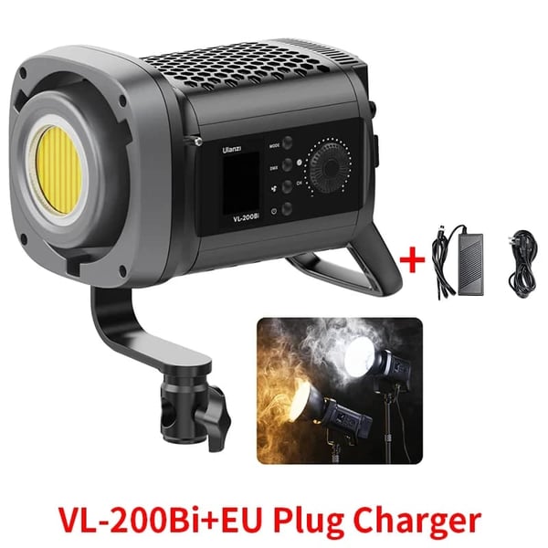 Videovalo, langaton ohjaus, säädettävä kirkkaus,VL-200Bi EU Plug