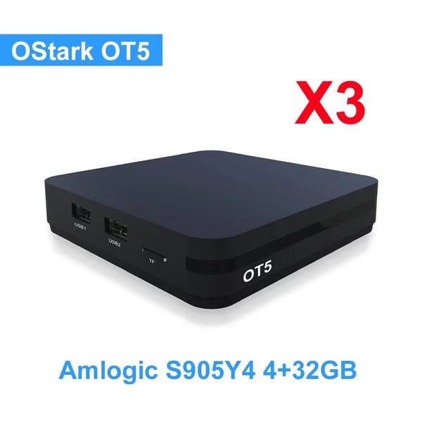 Set-top-boks, 4K UHD streaming, quad-core processor,EU Stik, OT5 PAKKE 3
