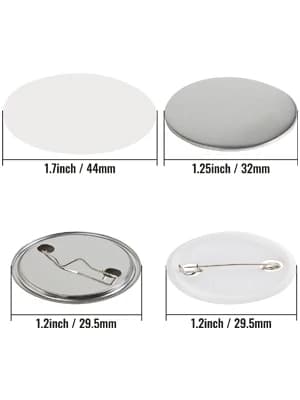 Knappemærke Sæt, Færdige Håndværkskomponenter, Tilpasselige Designs,32mm-500Pcs