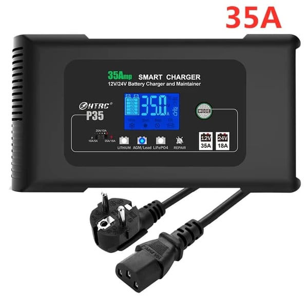 Batterioplader, Multi-Niveau Automatisk Opladning, Bærbart Design,EU STIK