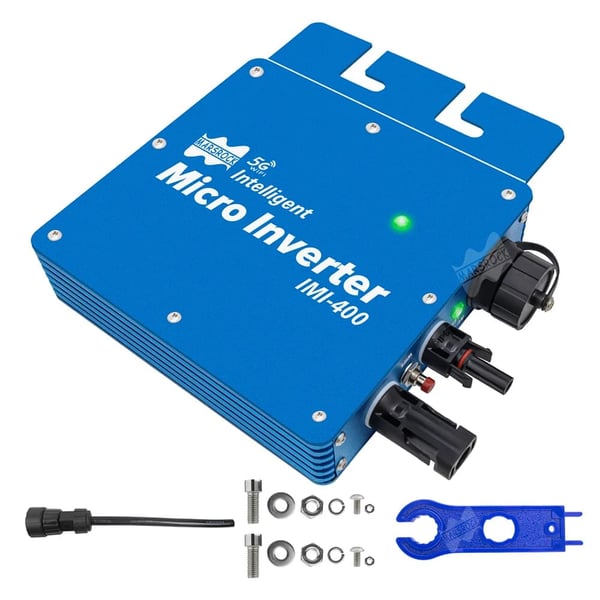 Solarmikroinverter, 400W effekt, vandtæt IP65 design,400W, AC 220V, DC 22-50V
