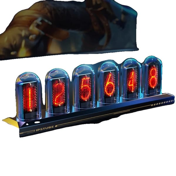 RGB Nixie Tube Ur, Tilpasselig LED Skærm, Smart App Kontrol,En normal