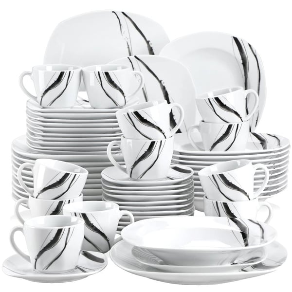 Porcelænsservice, Miljøvenligt Materiale, Vestlig Stil,60-DEL