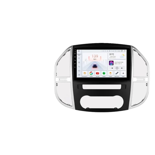 Carplay, indbygget GPS, Android Auto, kompatibilitet med Mercedes Benz W447 Vito 2014-2020,S4