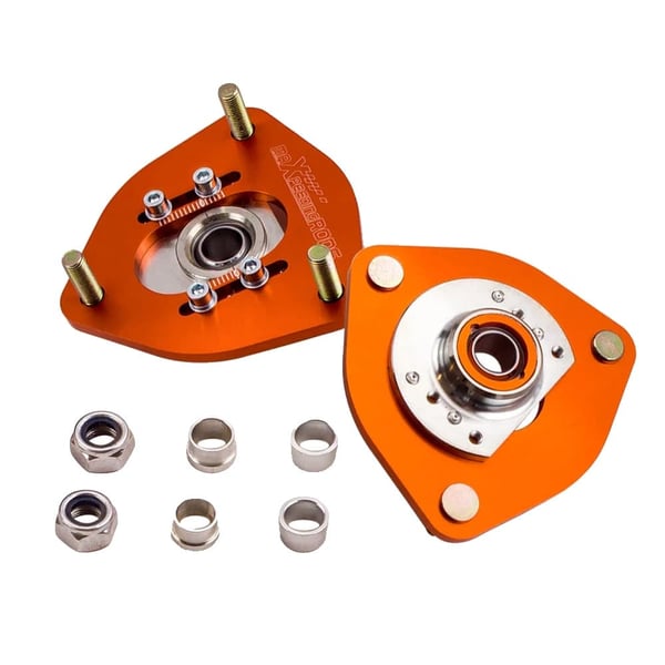 Suspensions Top Mounts, Justerbar Tændingsmærke, Bushing Pillow Ball Design, Kompatibel med Nissan S13 S14