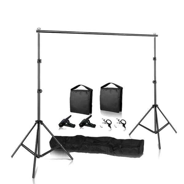 Fotografi Baggrundsstativ, Justerbar Højde, Aluminiumlegering Konstruktion,med sandpose, 2600X3000mm