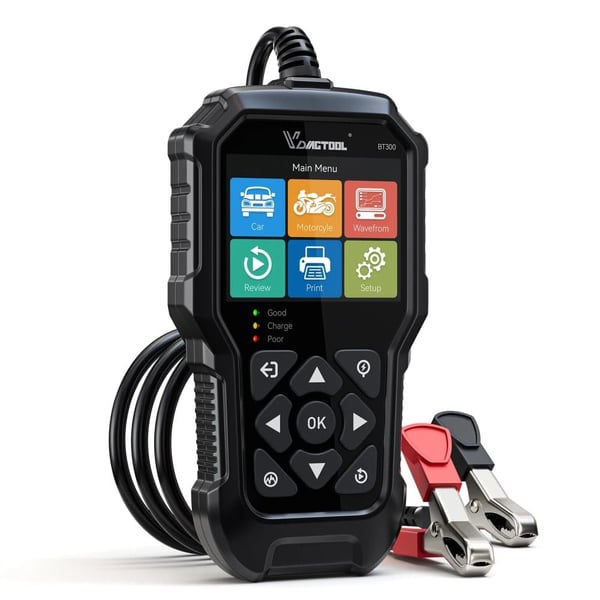 Batteritesteren, 6V/12V kompatibilitet, hurtig diagnostisk værktøj,BT300