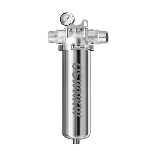 Hele Hus Sedimentfilter, 40 Mikron Rustfrit Stålnet, Central Rensning,10 inches DN20