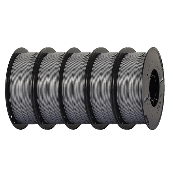 3D-printer filament, højhastigheds PETG, 1,75 mm diameter, 5 kg vægt,5kg Sølv