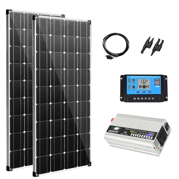 Solcellekit til autocampere og hjem, høj effektivitet, holdbar aluminiumsramme,300W 220V 1000W300W 220V 1000W