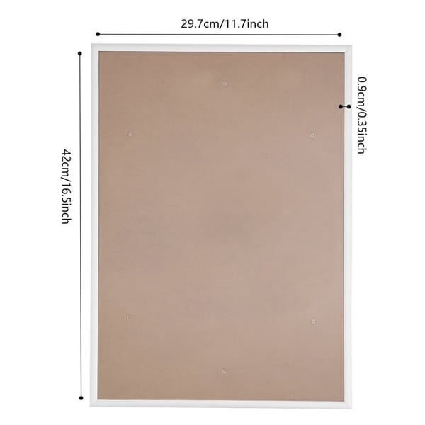 Plakatramme, 5 Pakke, Moderne Minimalistisk Design,Sølv