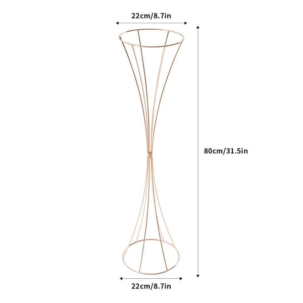 Vase, Metal Design, Sæt af 10,Guld
