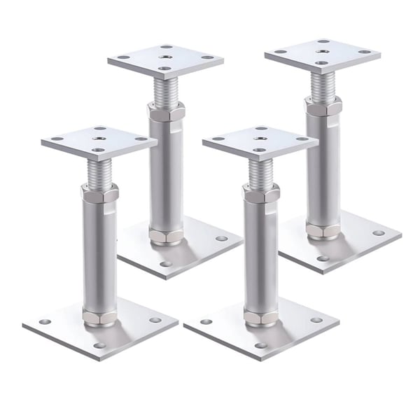 Post Brackets, Højdejusterbar, Belastningsbærende Design,145 til 225mm, 4stk