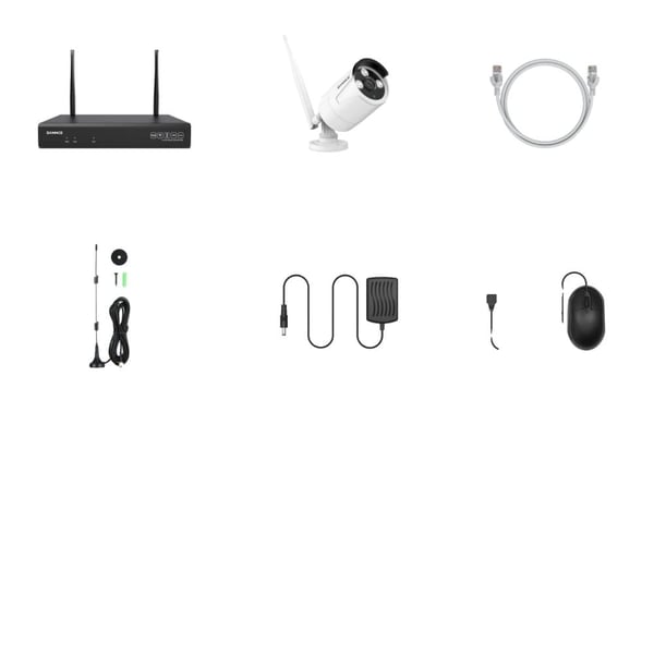 Overvågningskit, 6 stk. kameraer, 5MP opløsning, 10-kanals NVR,Ingen, 6PCS KAMERAS