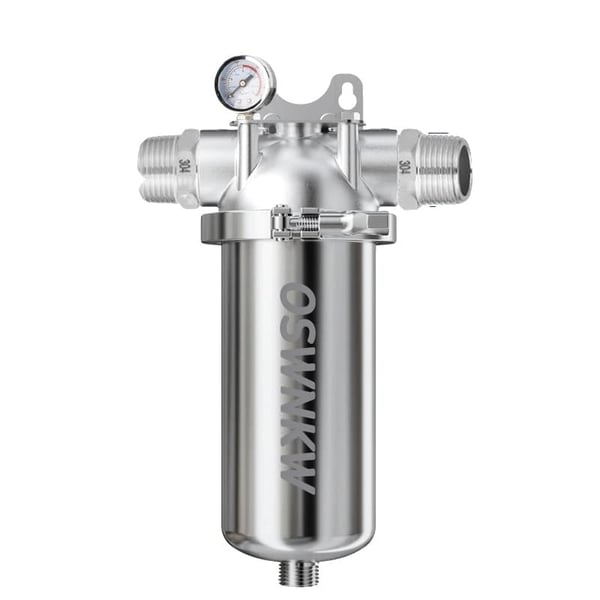 Hele Hus Sedimentfilter, 40 Mikron Rustfrit Stålnet, Central Rensning,6 inches DN20