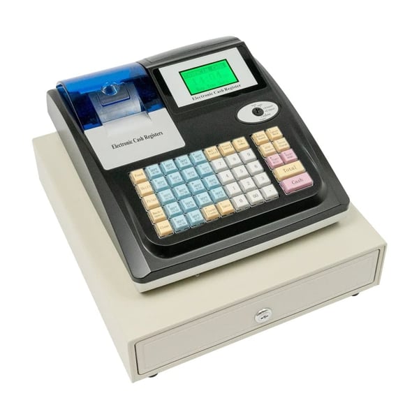 Elektronisk Kasseapparat, Dobbelt-Display, Pengeskuffe, Høj Kompatibilitet
