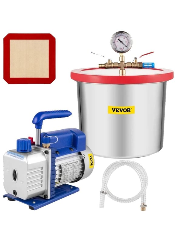 Vakuumpumpe, 2 gallon, 3CFM flow rate, 1/4HP effekt,3CFM 2Gal