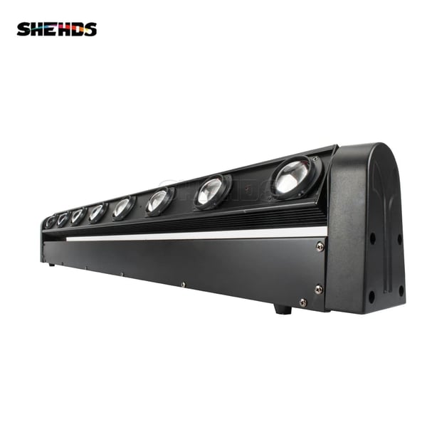 SHEHDS LED Strålelys, 8x12W RGBW Belysning, 180° Tiltfunktion,1 stk 8x12w, EU -stik