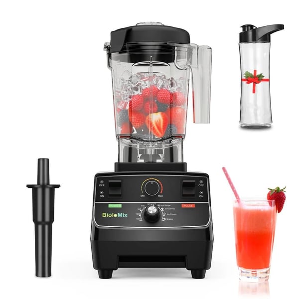 Blender, Høj Effekt, 2L Kapacitet,EU Stik, T5300T N 600ML GLAS