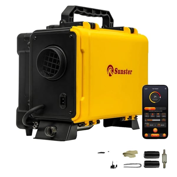 Dieselilma Lämmittimen, Kannettava Muotoilu, Bluetooth-ohjaus,8KW 12V 24V 220V Dieselilma Lämmittimen, Kannettava Muotoilu, Bluetooth-ohjaus,8KW 12V 24V 220V