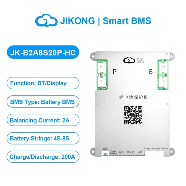 Batteristyringssystem, Smart Beskyttelse, Aktiv Balancering,JK-B2A8S20P-HC, 8s