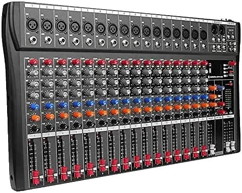 Lydmixer, 6/8/12 kanaler, indbygget effektsbehandling,DX16