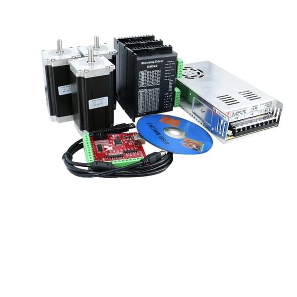CNC Router Kit, 4-akset Steppermotor, Vandkølet Spindel, 3 akse 3Nm kit