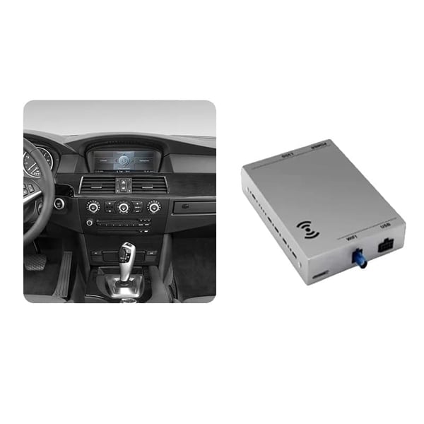 CarPlay- ja Android Auto -adapteri, langaton yhteys, yhteensopiva BMW 3/5-sarjan E60 E61 E62 E63 E90 E91 E92 E93 kanssa, Bluetooth-tuki