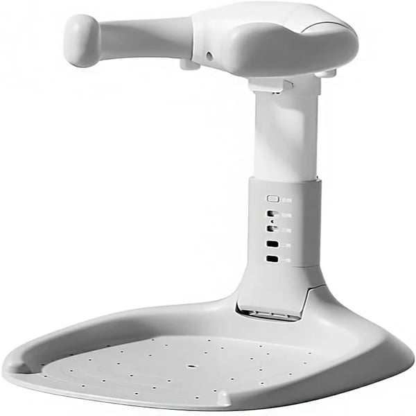 Babybadestativ, Ergonomisk Design, Skridsikker Sikkerhed,HVID