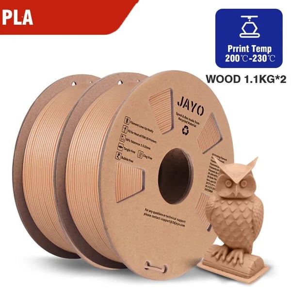 3D-printer filament, miljøvenlig, høj kompatibilitet,PLA TRÆ