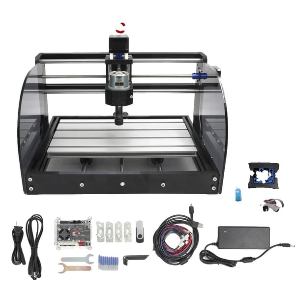 CNC-jyrsin 3018 Pro MAX, pöytämallinen muotoilu, korkea nopeus 9000 RPM spindeli,lisää 10W laser, kosketusohjain