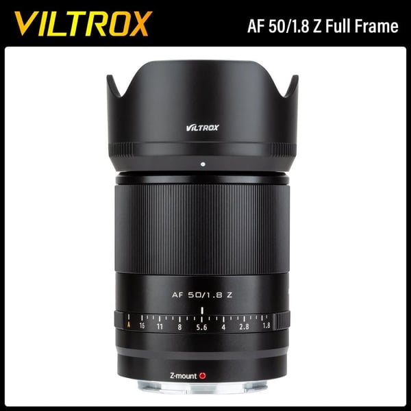 Kameralinse, F1.8 blænde, kompatibel med APS-C og full-frame kameraer,50mm f1.8, Nikon Z