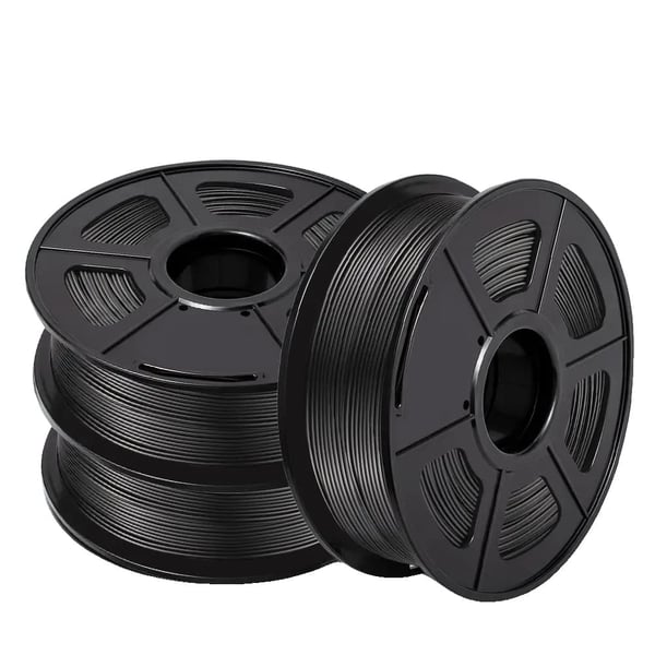 SUNLU 3D Filament, PLA Material, 1,75 mm Diameter, 3 Ruller Pr. Pakke,PLA-BK-3KG